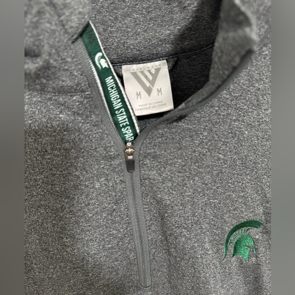 Like New - Michigan State Men’s Quarter Zip Pullover - Picture 3 of 3